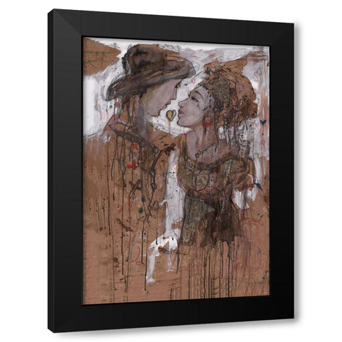 Sepia, Figure V Black Modern Wood Framed Art Print with Double Matting by Wiley, Marta