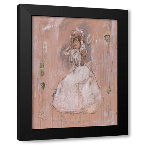 Lady I Black Modern Wood Framed Art Print by Wiley, Marta