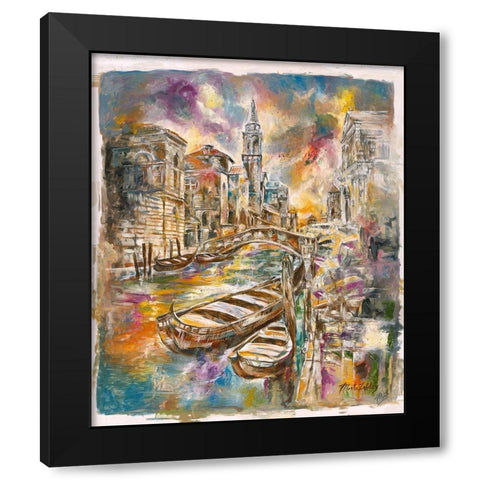Venice I Black Modern Wood Framed Art Print by Wiley, Marta