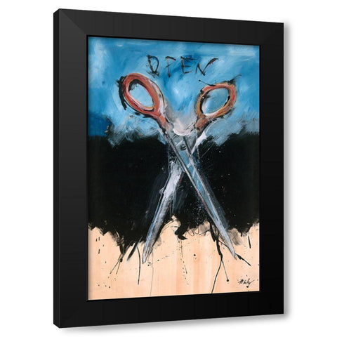 Open Black Modern Wood Framed Art Print with Double Matting by Wiley, Marta