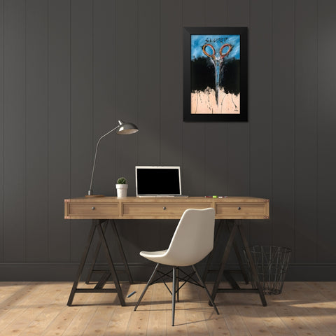 Closed Black Modern Wood Framed Art Print by Wiley, Marta