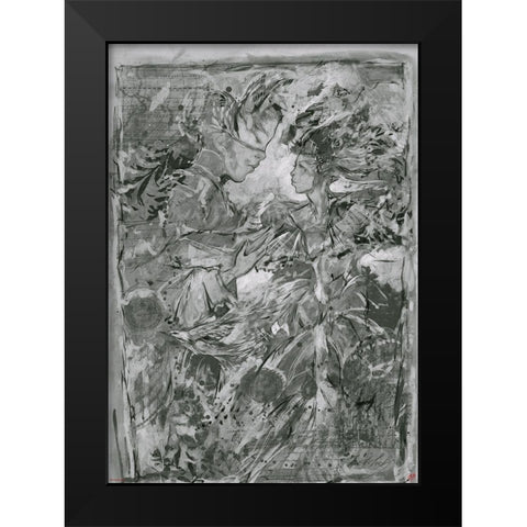 Dancer VI- BandW Black Modern Wood Framed Art Print by Wiley, Marta