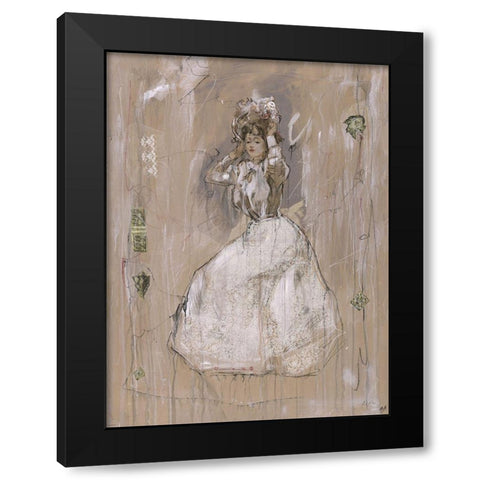 Vintage Beuty Black Modern Wood Framed Art Print by Wiley, Marta