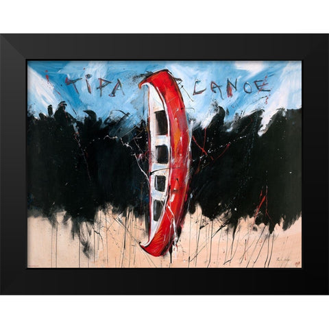 Tip A Conoe Color Black Modern Wood Framed Art Print by Wiley, Marta