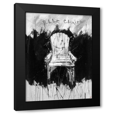BandW Chair Black Modern Wood Framed Art Print with Double Matting by Wiley, Marta