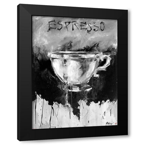 Dive Color Black Modern Wood Framed Art Print by Wiley, Marta