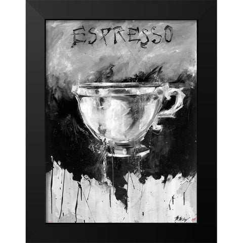 Dive Color Black Modern Wood Framed Art Print by Wiley, Marta