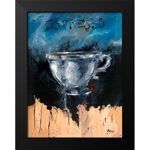 Dive Lighter colors Black Modern Wood Framed Art Print by Wiley, Marta