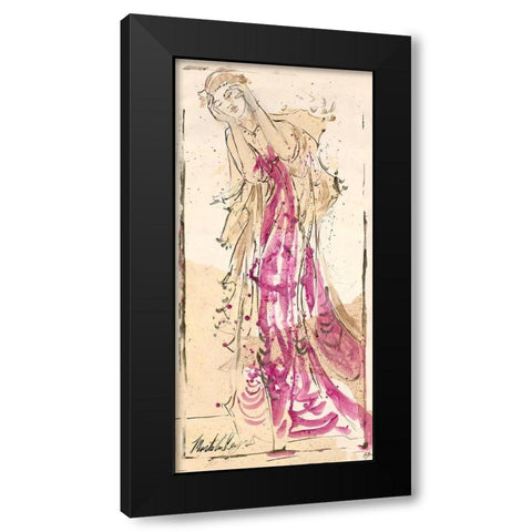 Abstract figure III lighter colors Black Modern Wood Framed Art Print by Wiley, Marta
