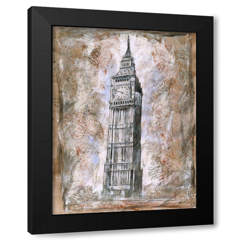 City Scape I Black Modern Wood Framed Art Print with Double Matting by Wiley, Marta