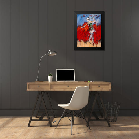 La Feme Black Modern Wood Framed Art Print by Wiley, Marta