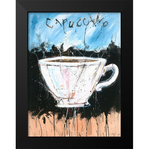 Capucinno Black Modern Wood Framed Art Print by Wiley, Marta