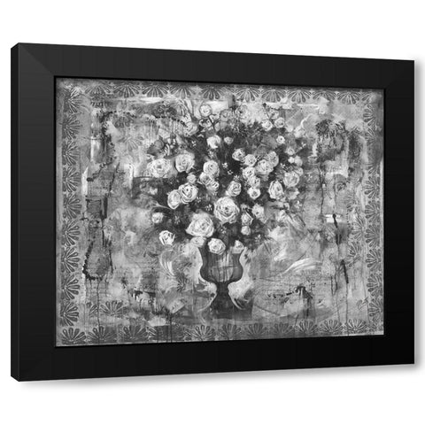 Floral II Black Modern Wood Framed Art Print by Wiley, Marta