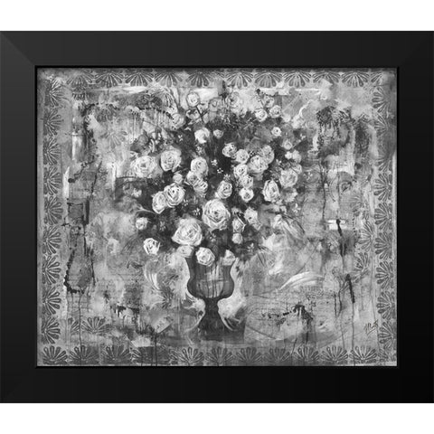 Floral II Black Modern Wood Framed Art Print by Wiley, Marta