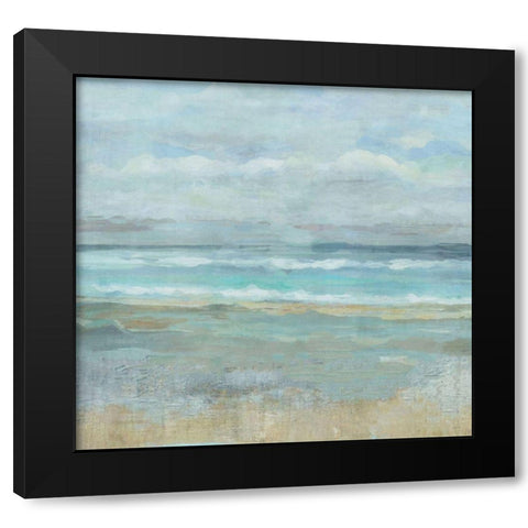 Square Abstract Black Modern Wood Framed Art Print with Double Matting by Wiley, Marta