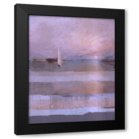 Classical Sail Sand Black Modern Wood Framed Art Print by Wiley, Marta