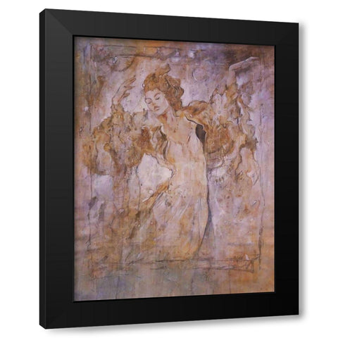 Dream Dancer Black Modern Wood Framed Art Print by Wiley, Marta
