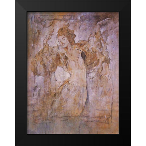 Dream Dancer Black Modern Wood Framed Art Print by Wiley, Marta