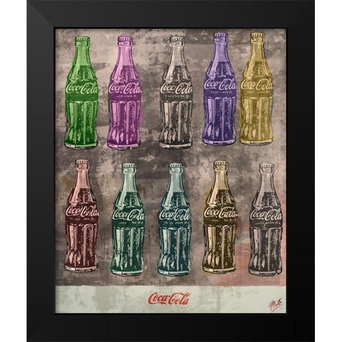 Coke Print II Black Modern Wood Framed Art Print by Wiley, Marta