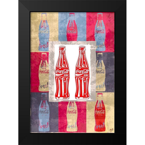 Coke Print III Black Modern Wood Framed Art Print by Wiley, Marta