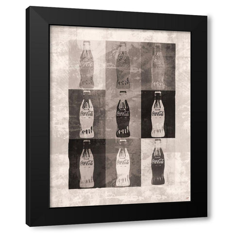 Coke Boxes Brown Black Modern Wood Framed Art Print with Double Matting by Wiley, Marta
