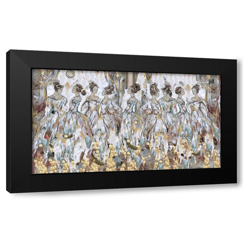 Blue Bells I Black Modern Wood Framed Art Print by Wiley, Marta