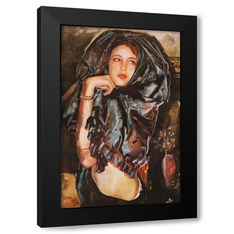 Wiley Sisters- Crissy Wiley Black Modern Wood Framed Art Print with Double Matting by Wiley, Marta
