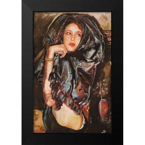 Wiley Sisters- Crissy Wiley Black Modern Wood Framed Art Print by Wiley, Marta