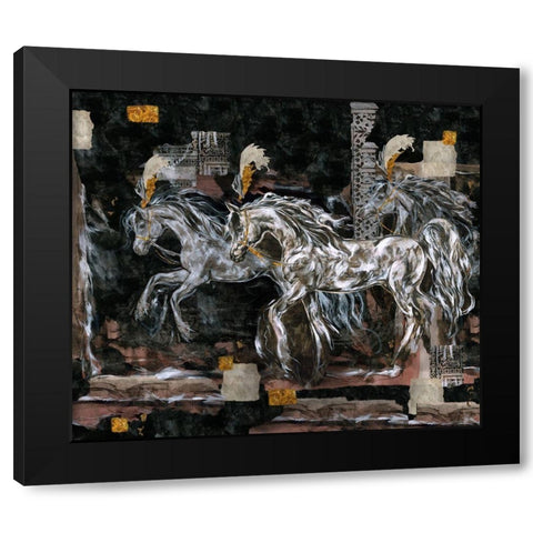 Prance Square Format Black Modern Wood Framed Art Print by Wiley, Marta