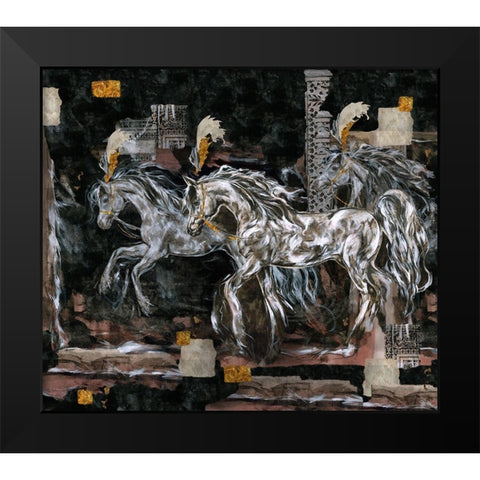 Prance Square Format Black Modern Wood Framed Art Print by Wiley, Marta