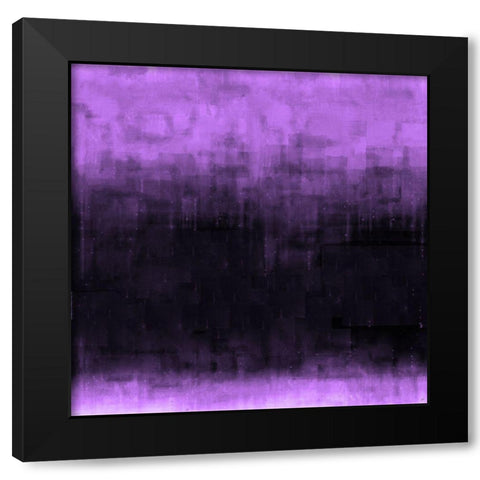 Purple Abstract Black Modern Wood Framed Art Print with Double Matting by Wiley, Marta