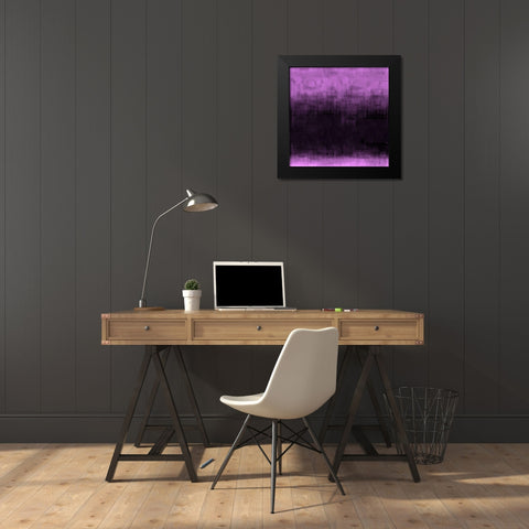 Burgandy Abstract Black Modern Wood Framed Art Print by Wiley, Marta