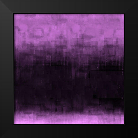 Burgandy Abstract Black Modern Wood Framed Art Print by Wiley, Marta