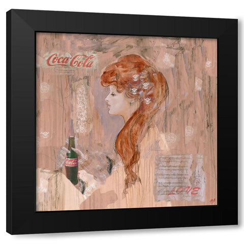 Romantic Coke II Black Modern Wood Framed Art Print with Double Matting by Wiley, Marta