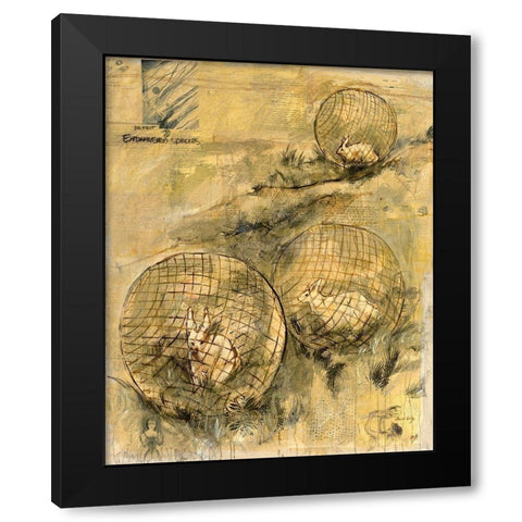 Extinction and Protection Black Modern Wood Framed Art Print by Wiley, Marta