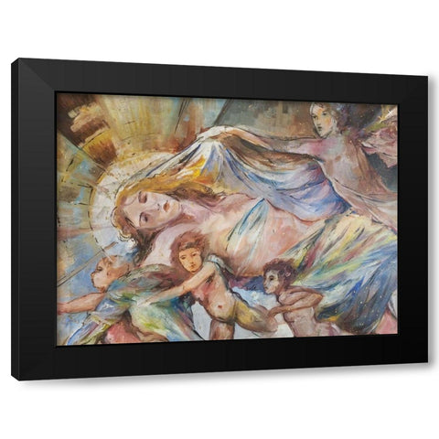 Renaissance Pop Black Modern Wood Framed Art Print by Wiley, Marta