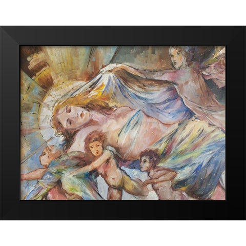 Renaissance Pop Black Modern Wood Framed Art Print by Wiley, Marta