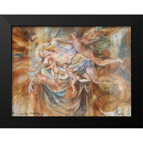 Renaissance Pop Black Modern Wood Framed Art Print by Wiley, Marta