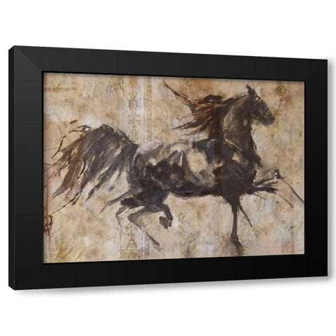 Chinese Lepa Zena Black Modern Wood Framed Art Print by Wiley, Marta