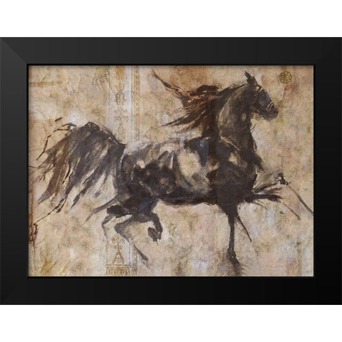 Chinese Lepa Zena Black Modern Wood Framed Art Print by Wiley, Marta