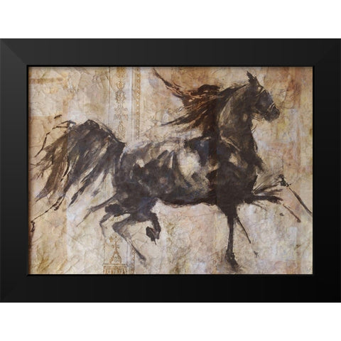 Chinese Lepa Zena II Black Modern Wood Framed Art Print by Wiley, Marta