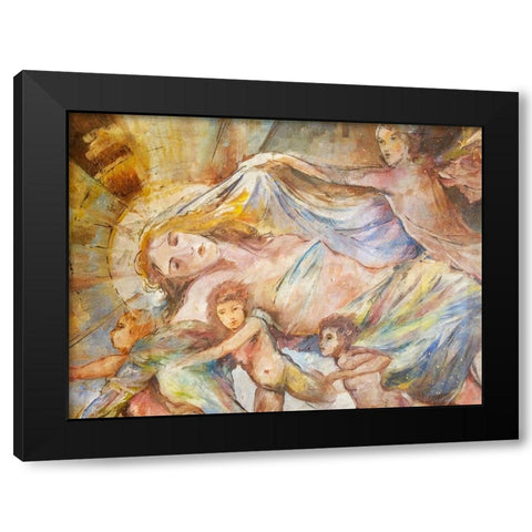 Renaissance Pop Black Modern Wood Framed Art Print by Wiley, Marta