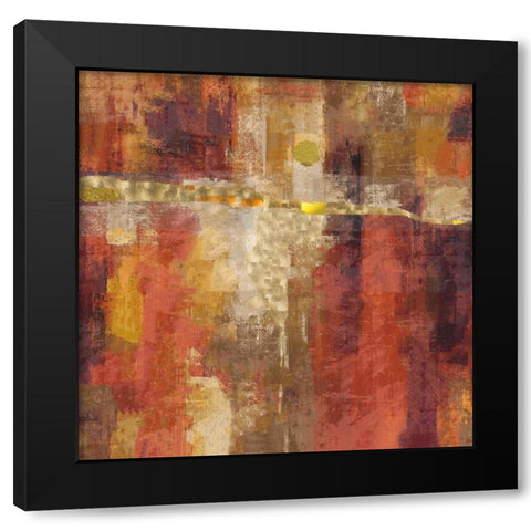 Sepia Abstract Black Modern Wood Framed Art Print with Double Matting by Wiley, Marta