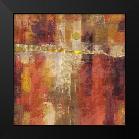 Sepia Abstract Black Modern Wood Framed Art Print by Wiley, Marta