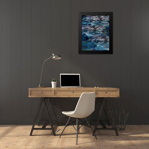 Blue River Study Black Modern Wood Framed Art Print by Wiley, Marta