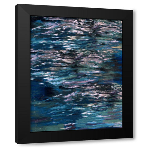 Blue River Study Black Modern Wood Framed Art Print by Wiley, Marta