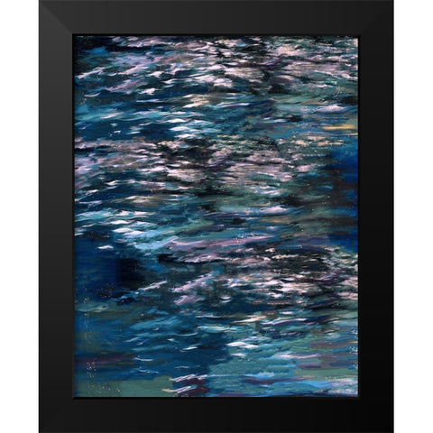 Blue River Study Black Modern Wood Framed Art Print by Wiley, Marta
