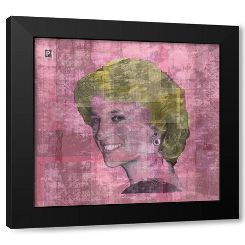 Princess D Black Modern Wood Framed Art Print by Wiley, Marta