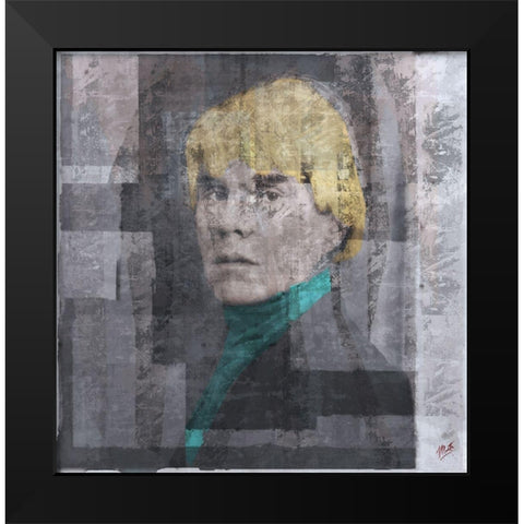 Andy Warhol Silkscreen I Black Modern Wood Framed Art Print by Wiley, Marta