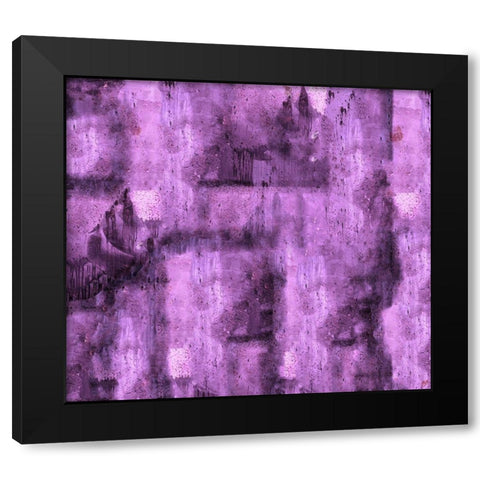 Abstract Purple Black Modern Wood Framed Art Print with Double Matting by Wiley, Marta